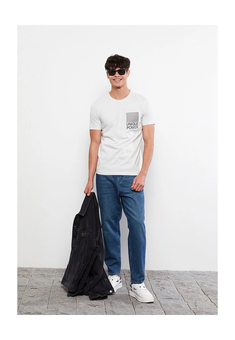 LC WAIKIKI Printed Combed Cotton Men's T-Shirt 6 LC WAIKIKI Printed Combed Cotton Men's T-Shirt - Image 4