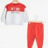 LC WAIKIKI Crew Neck Long Sleeve Printed Baby Boy Sweatshirt And Jogger Pants 2-Piece Set