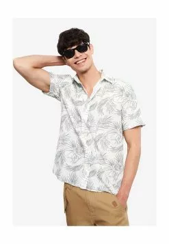 LC WAIKIKI Regular Fit Short Sleeve Patterned Poplin Men's Shirt