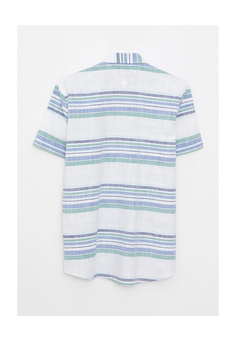 LC WAIKIKI Slim Fit Striped Poplin Shirt 8 LC WAIKIKI Slim Fit Striped Poplin Shirt - Image 6