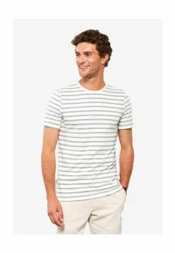 LC WAIKIKI Crew Neck Short Sleeve Striped Combed Cotton Men's T-Shirt