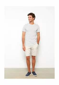 LC WAIKIKI Crew Neck Short Sleeve Striped Combed Cotton Men's T-Shirt -LC WAIKIKI popular shop lc waikiki 0122 0577626 4