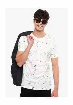 LC WAIKIKI Crew Neck Short Sleeve Patterned Combed Cotton Men's T-Shirt