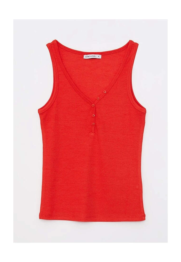 LC WAIKIKI Casual V-Neck Straight Women Tank Top 8 LC WAIKIKI Casual V-Neck Straight Women Tank Top - Image 6