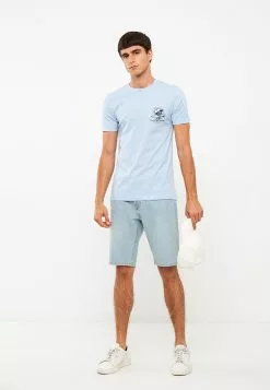 LC WAIKIKI Crew Neck Short Sleeve Printed Combed Cotton Men's T-Shirt -LC WAIKIKI popular shop lc waikiki 0169 6462236 2