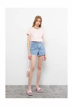 LC WAIKIKI Short Sleeves Cotton Women T-Shirt -LC WAIKIKI popular shop lc waikiki 0188 9325916 4