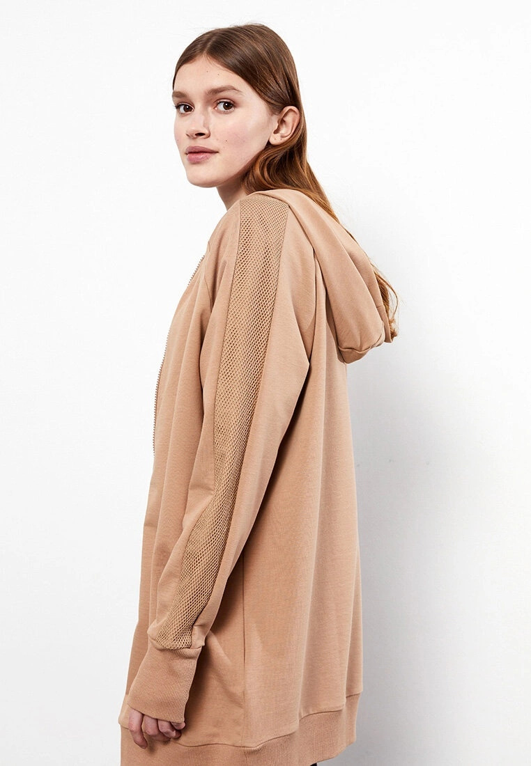 LC WAIKIKI Hooded Straight Long Sleeve Women's Sports Cardigan 5 LC WAIKIKI Hooded Straight Long Sleeve Women's Sports Cardigan - Image 3