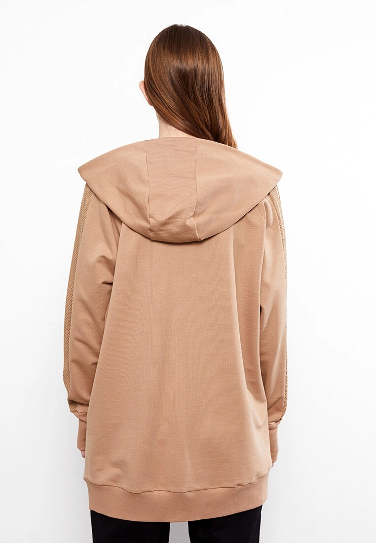 LC WAIKIKI Hooded Straight Long Sleeve Women's Sports Cardigan 7 LC WAIKIKI Hooded Straight Long Sleeve Women's Sports Cardigan - Image 5