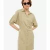 LC WAIKIKI Straight Linen Shirt Dress