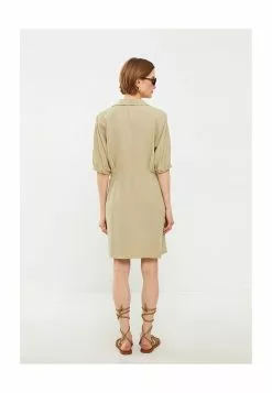 LC WAIKIKI Straight Linen Shirt Dress -LC WAIKIKI popular shop lc waikiki 0273 3053226 2