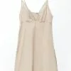 LC WAIKIKI V-Neck Embroidered Strap Satin Women's Nightgown -LC WAIKIKI popular shop lc waikiki 0274 7179836 1