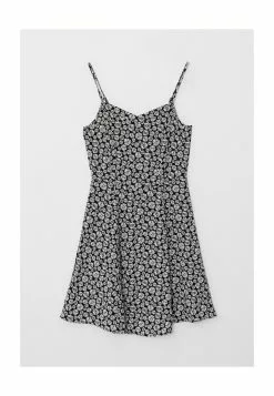 LC WAIKIKI Heart Collar Floral Strap Viscose Women's Dress -LC WAIKIKI popular shop lc waikiki 0284 1573226 5