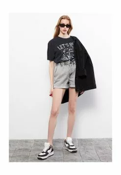 LC WAIKIKI Paperbag Denim Shorts -LC WAIKIKI popular shop lc waikiki 0328 6905916 4