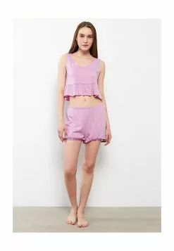 LC WAIKIKI V-Neck Sleeveless Pajamas Set -LC WAIKIKI popular shop lc waikiki 0329 5517916 4