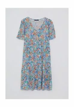 LC WAIKIKI V-Neck Floral Viscose Dress -LC WAIKIKI popular shop lc waikiki 0338 7070126 5