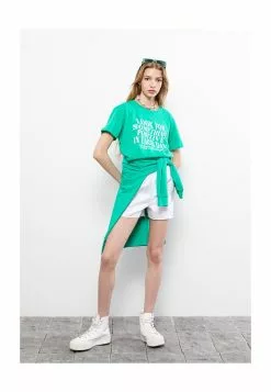 LC WAIKIKI Short Sleeves Cotton Women T-Shirt -LC WAIKIKI popular shop lc waikiki 0354 3427916 5