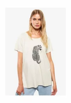 LC WAIKIKI Crew Neck Printed Cotton Women T-Shirt