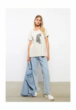 LC WAIKIKI Crew Neck Printed Cotton Women T-Shirt 11 LC WAIKIKI Crew Neck Printed Cotton Women T-Shirt -LC WAIKIKI popular shop lc waikiki 0376 6883226 4