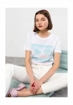 LC WAIKIKI Short Sleeves Cotton Women T-Shirt -LC WAIKIKI popular shop lc waikiki 0378 9737916 4