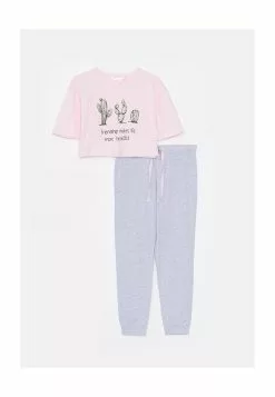 LC WAIKIKI Printed Short Sleeve Pajamas Set -LC WAIKIKI popular shop lc waikiki 0380 3117916 5