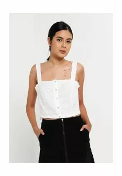 LC WAIKIKI Square Collar Poplin Crop Top