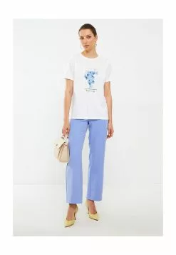 LC WAIKIKI Short Sleeves Cotton Women T-Shirt -LC WAIKIKI popular shop lc waikiki 0465 9347916 4