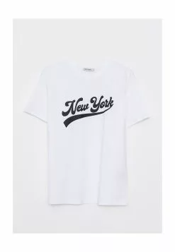 LC WAIKIKI Crew Neck Printed Short Sleeve Cotton Women's T-Shirt -LC WAIKIKI popular shop lc waikiki 0476 5904226 5