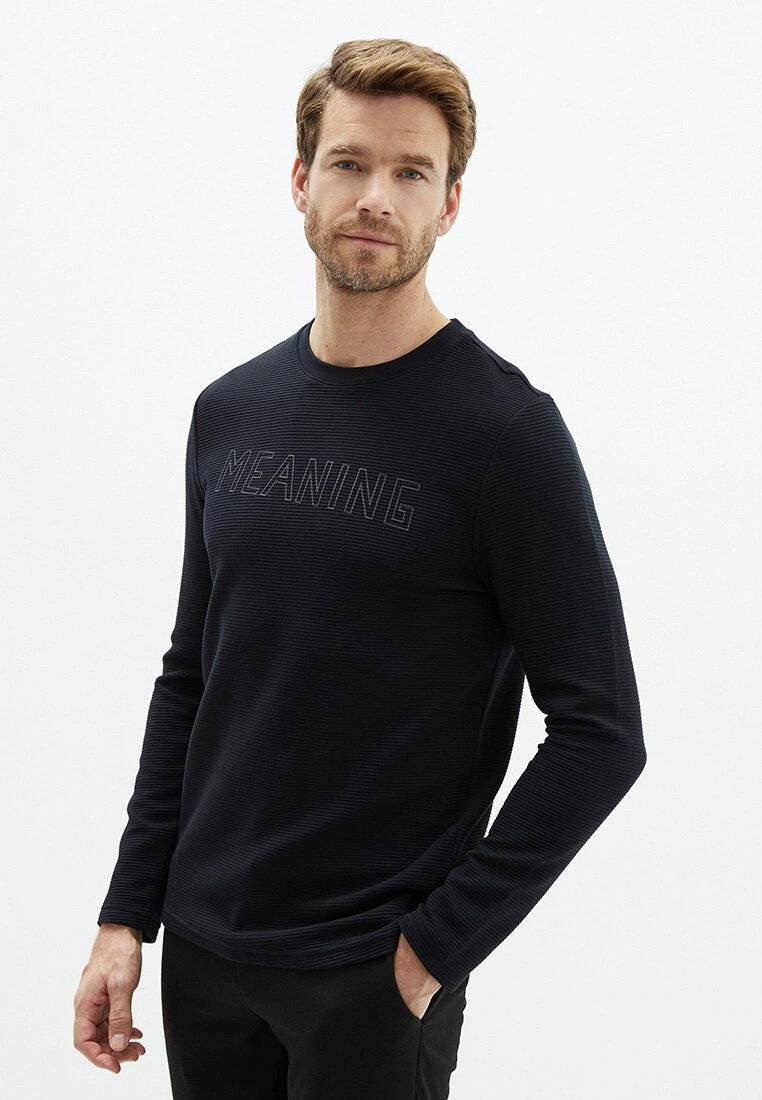 LC WAIKIKI Crew Neck Long Sleeve Printed Men's T-Shirt 3 LC WAIKIKI Crew Neck Long Sleeve Printed Men's T-Shirt