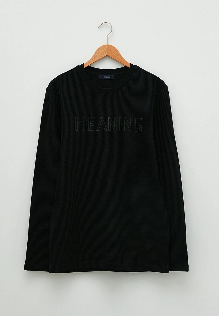 LC WAIKIKI Crew Neck Long Sleeve Printed Men's T-Shirt 6 LC WAIKIKI Crew Neck Long Sleeve Printed Men's T-Shirt - Image 4