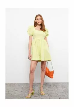 LC WAIKIKI Square Collar Straight Women Dress -LC WAIKIKI popular shop lc waikiki 0479 7853226 4