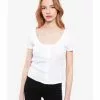 LC WAIKIKI U Neck Straight Cotton Women T-Shirt -LC WAIKIKI popular shop lc waikiki 0487 8943226 1