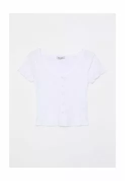 LC WAIKIKI U Neck Straight Cotton Women T-Shirt -LC WAIKIKI popular shop lc waikiki 0488 8943226 5