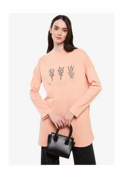 LC WAIKIKI Crew Neck Long Sleeve Cotton Tunic