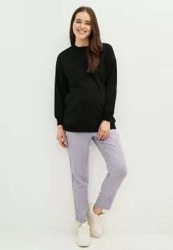 LC WAIKIKI Elastic Waist Standard Fit Plain Pocket Detailed Crepe Maternity Trousers