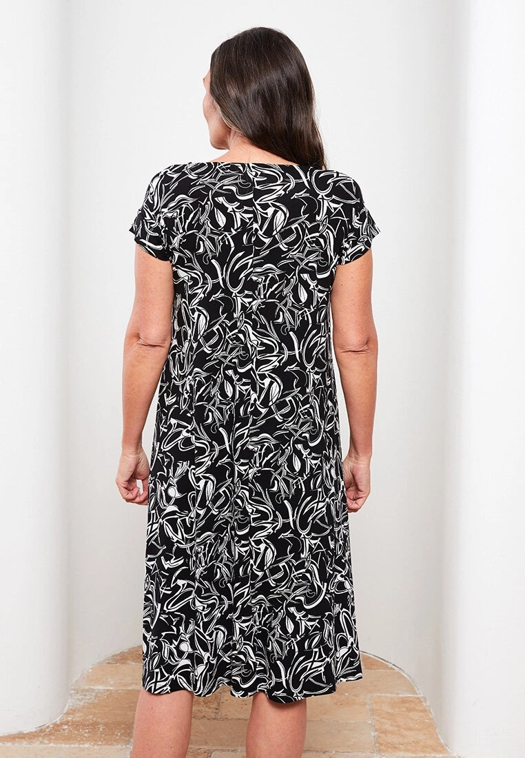 LC WAIKIKI Crew Neck Floral Short Sleeve A Cut Women's Dress 8 LC WAIKIKI Crew Neck Floral Short Sleeve A Cut Women's Dress - Image 6