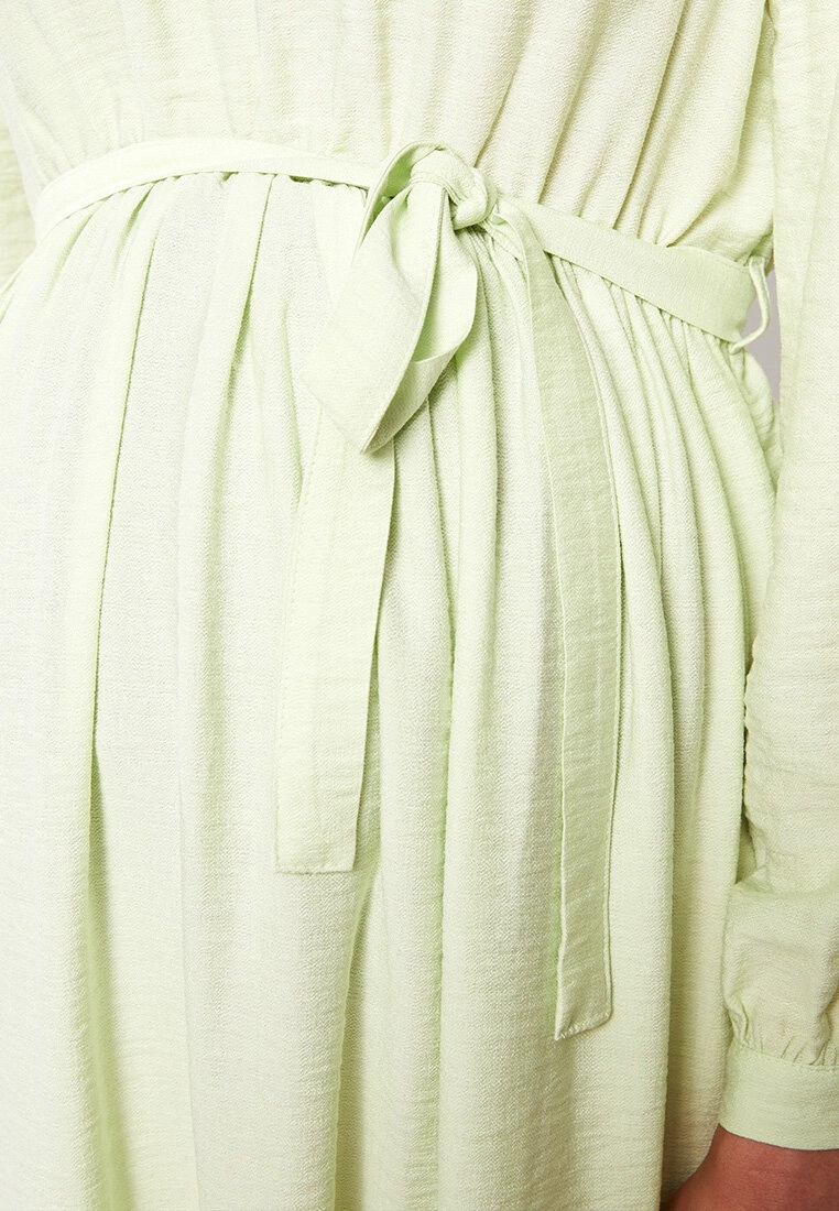 LC WAIKIKI Crew Neck Straight Long Sleeve Maternity Dress 6 LC WAIKIKI Crew Neck Straight Long Sleeve Maternity Dress - Image 4