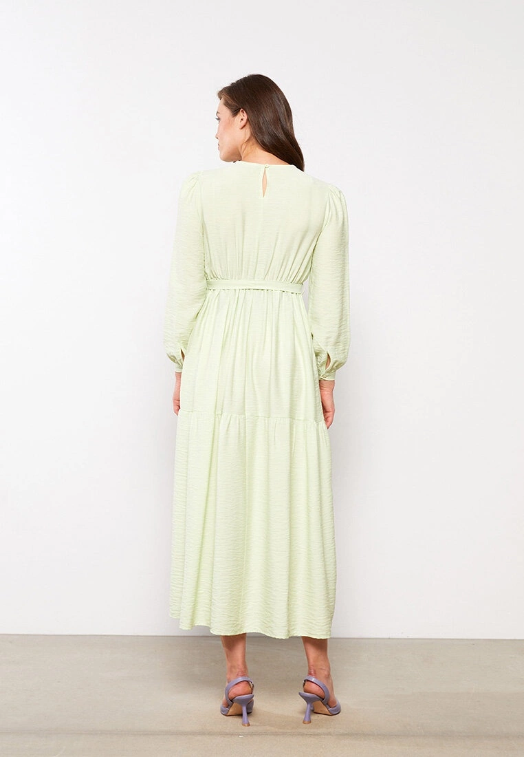 LC WAIKIKI Crew Neck Straight Long Sleeve Maternity Dress 7 LC WAIKIKI Crew Neck Straight Long Sleeve Maternity Dress - Image 5