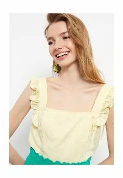 LC WAIKIKI Square Collar Embroidery Top -LC WAIKIKI popular shop lc waikiki 0567 1463226 5