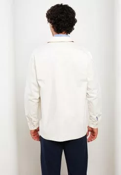 LC WAIKIKI Comfortable Fit Long Sleeved Gabardine Men's Shirt Jacket -LC WAIKIKI popular shop lc waikiki 0571 7433236 5