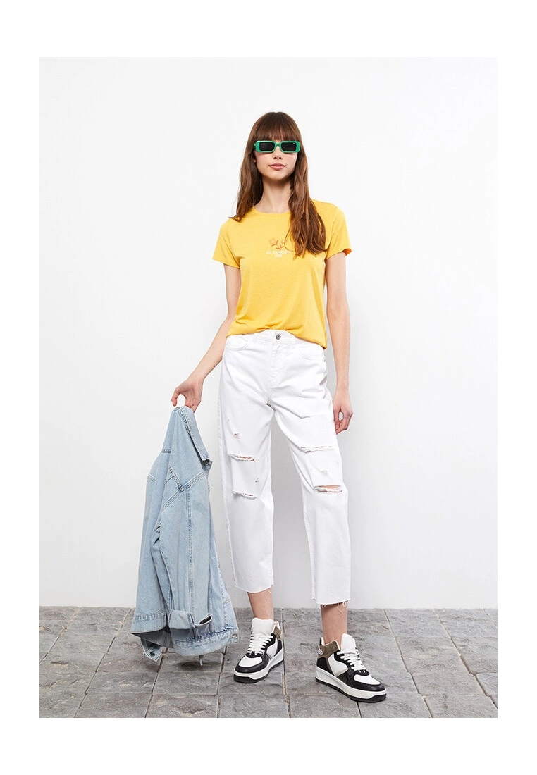 LC WAIKIKI Crew Neck Printed Women T-Shirt 7 LC WAIKIKI Crew Neck Printed Women T-Shirt - Image 5