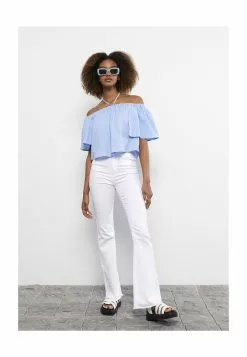 LC WAIKIKI Off Shoulder Straight Women Blouse -LC WAIKIKI popular shop lc waikiki 0583 3704226 4