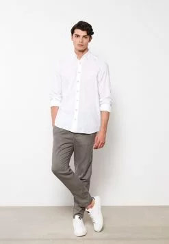 LC WAIKIKI Regular Fit Long Sleeve Poplin Men's Shirt -LC WAIKIKI popular shop lc waikiki 0584 1503236 3