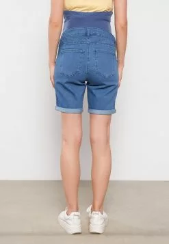 LC WAIKIKI Standard Fit Plain Maternity Jean Shorts With Tummy Panel -LC WAIKIKI popular shop lc waikiki 0595 3465726 4