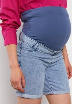 LC WAIKIKI Standard Fit Plain Maternity Jean Shorts With Tummy Panel -LC WAIKIKI popular shop lc waikiki 0595 7678726 3