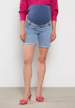 LC WAIKIKI Standard Fit Plain Maternity Jean Shorts With Tummy Panel -LC WAIKIKI popular shop lc waikiki 0595 7678726 4