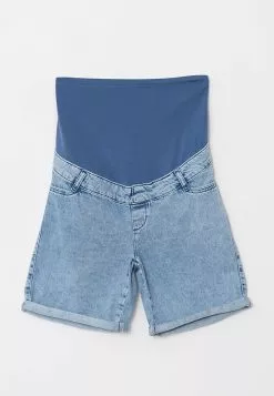 LC WAIKIKI Standard Fit Plain Maternity Jean Shorts With Tummy Panel -LC WAIKIKI popular shop lc waikiki 0595 7678726 5