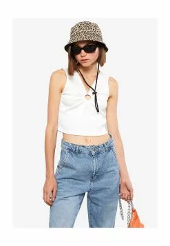 LC WAIKIKI V-Neck Straight Crop Women Singlet