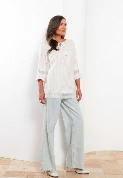 LC WAIKIKI Women's Tie Collar Striped Blouse -LC WAIKIKI popular shop lc waikiki 0611 0933236 3