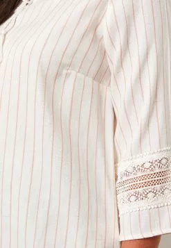 LC WAIKIKI Women's Tie Collar Striped Blouse -LC WAIKIKI popular shop lc waikiki 0611 0933236 4