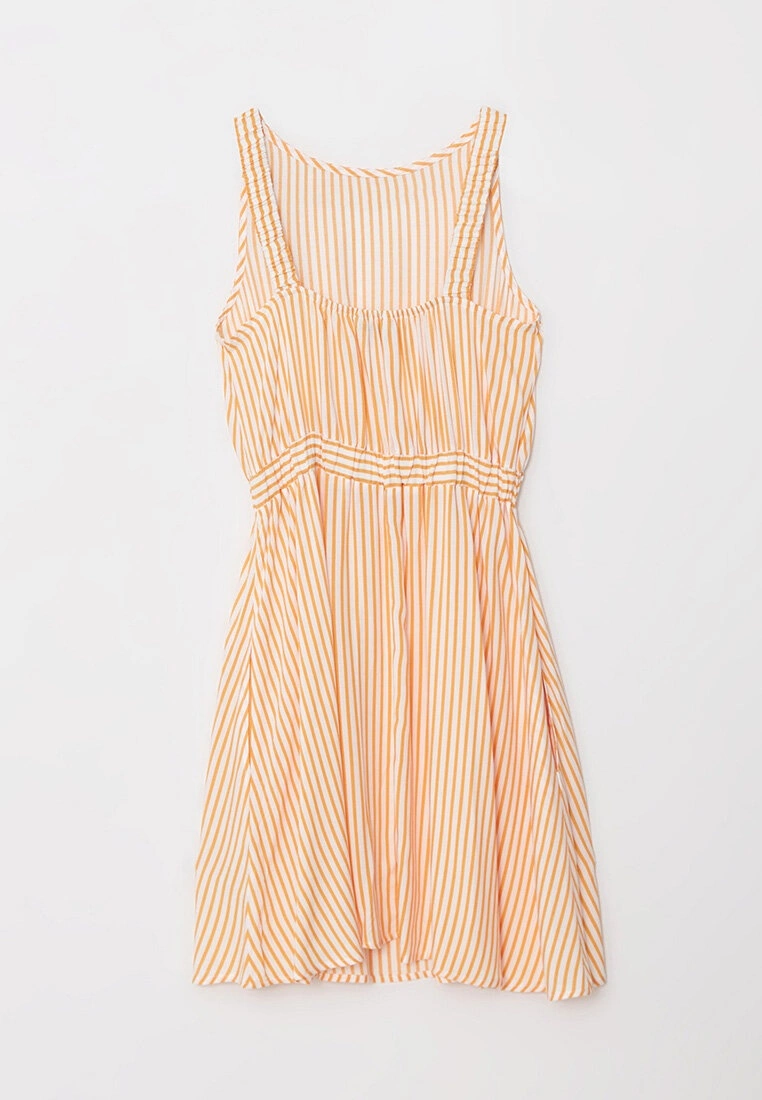 LC WAIKIKI Boat Neck Striped Sleeveless Poplin Women's Dress 9 LC WAIKIKI Boat Neck Striped Sleeveless Poplin Women's Dress - Image 7